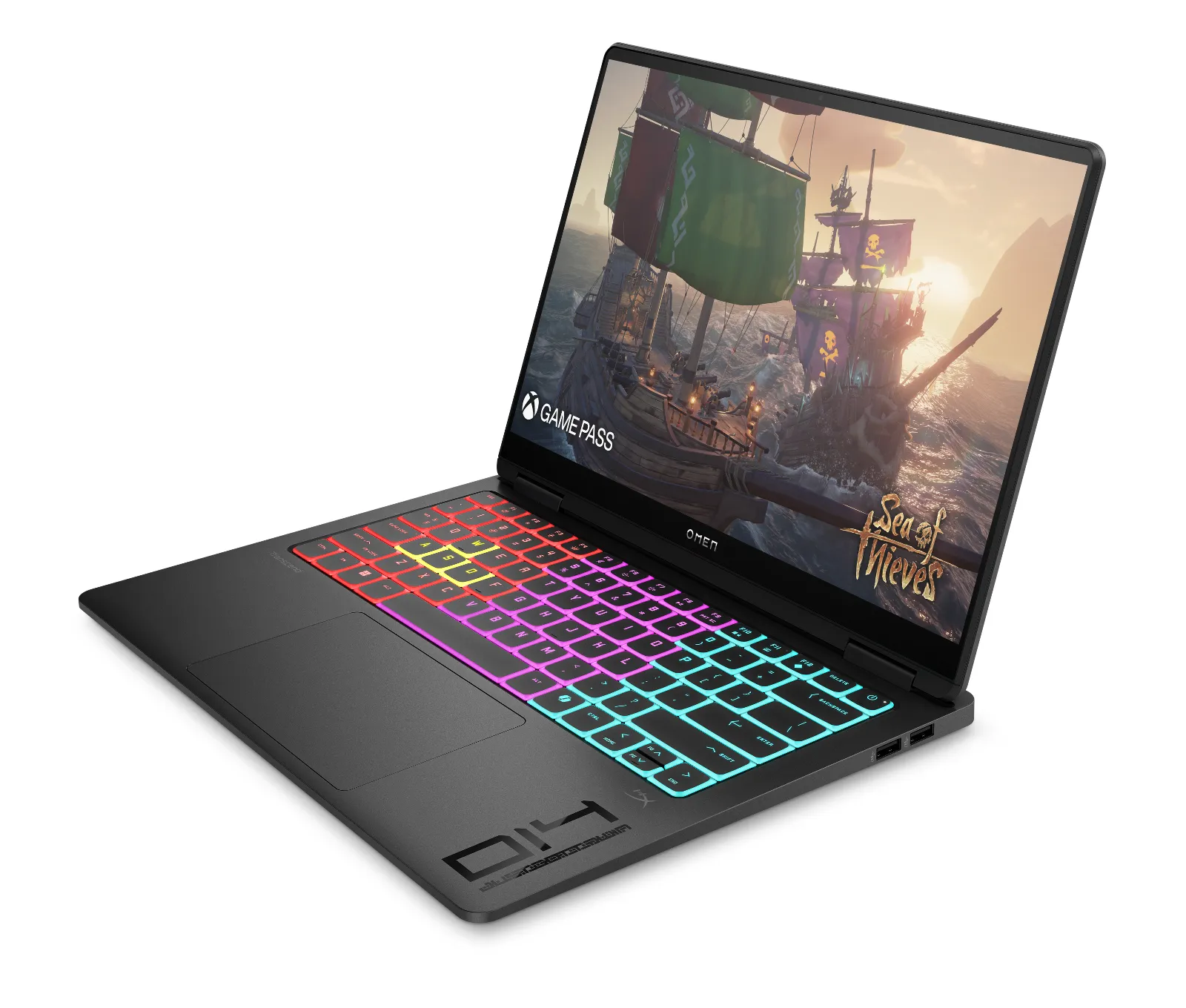 OMEN Transcend Laptop 14-fb1043TX, left side view