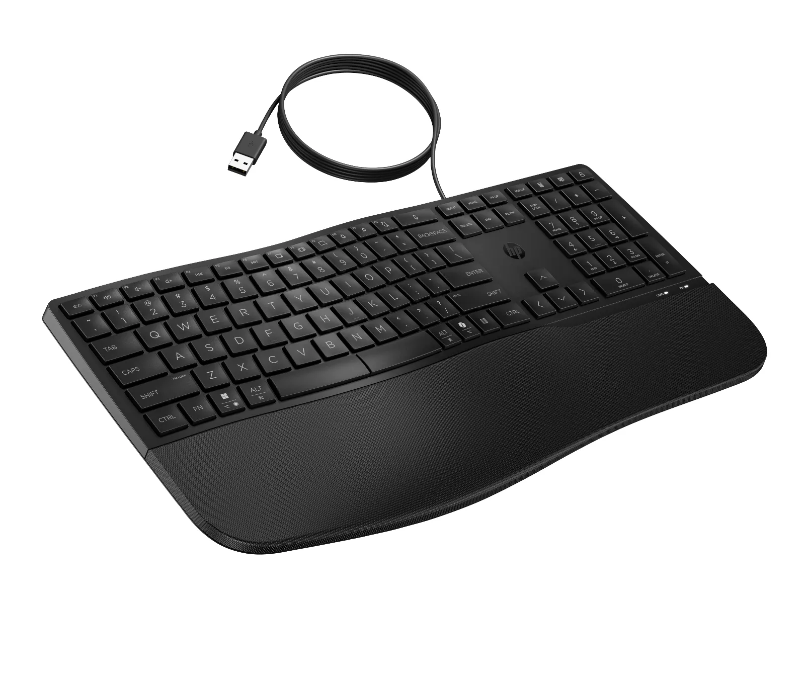 HP 480 Comfort Wired Keyboard, right side view