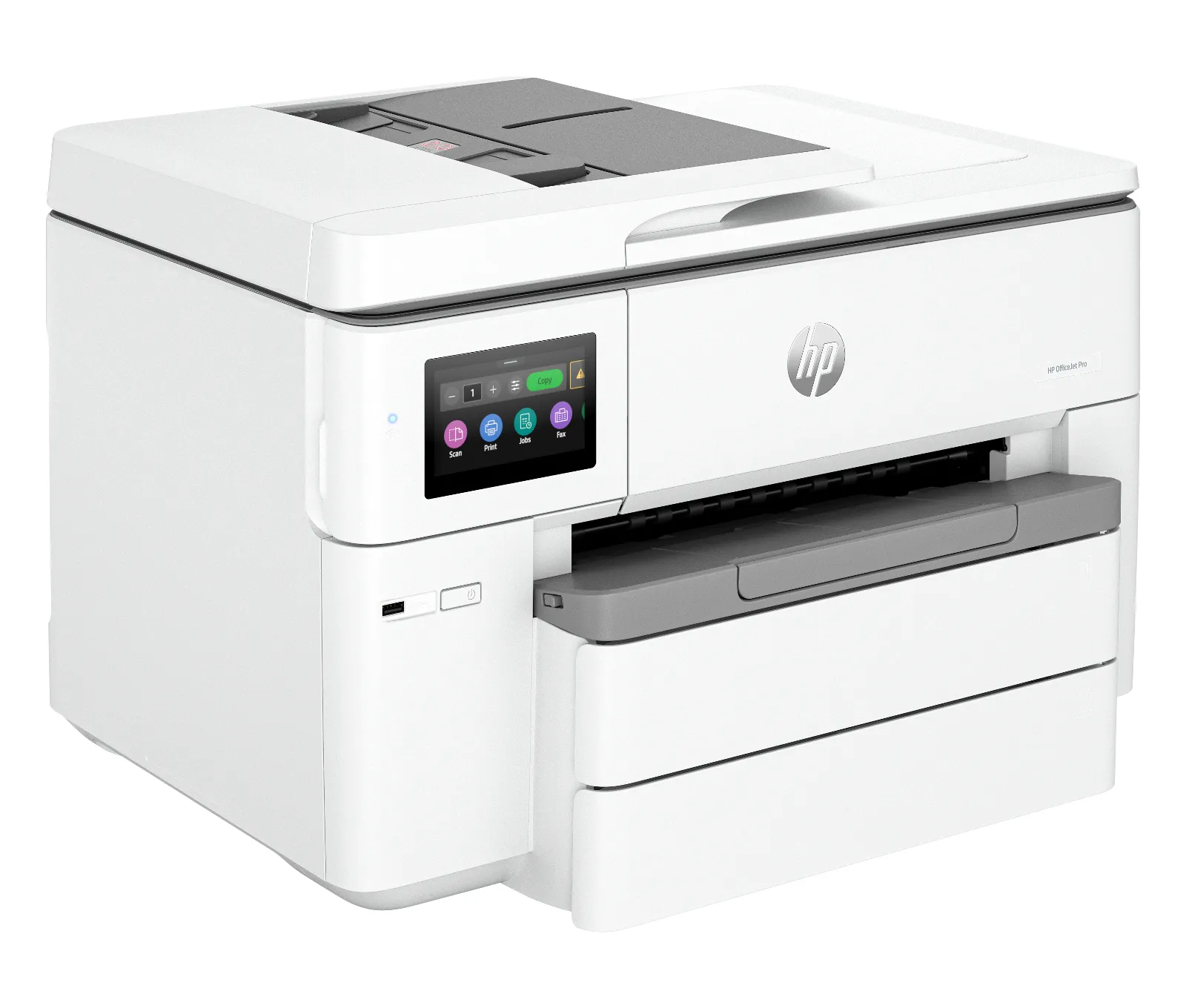 HP OfficeJet Pro 9730e Wide Format All-in-One Printer, right side view
