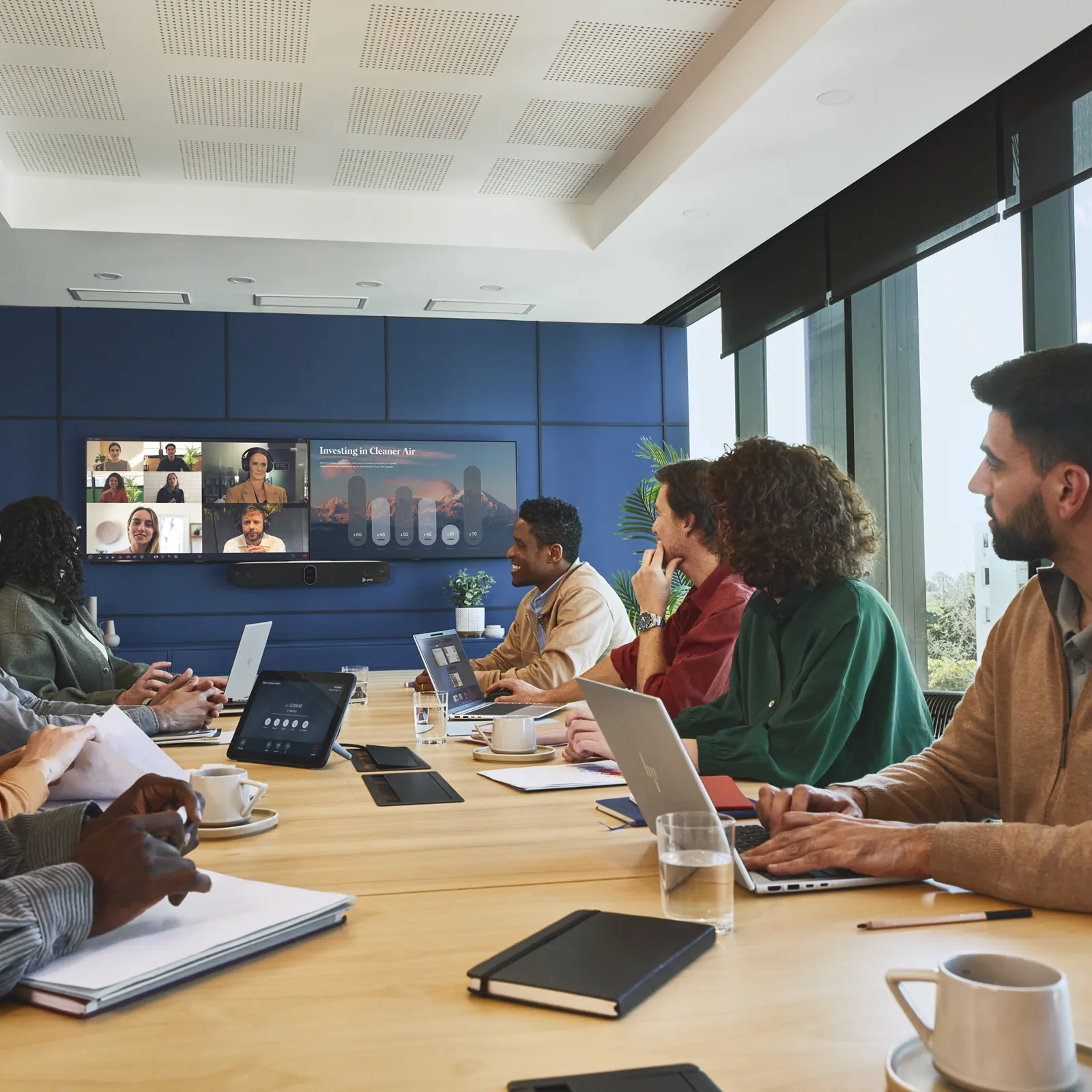 HP Poly Studio X72 All-In-One Video Bar video conferencing system