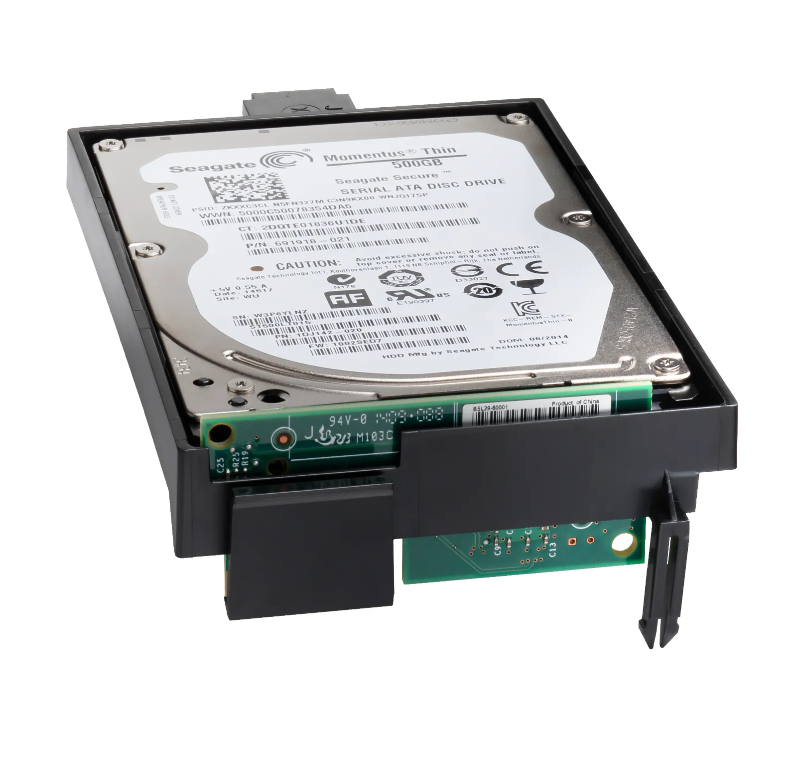 HP High-Performance Secure Hard Disk, right side view