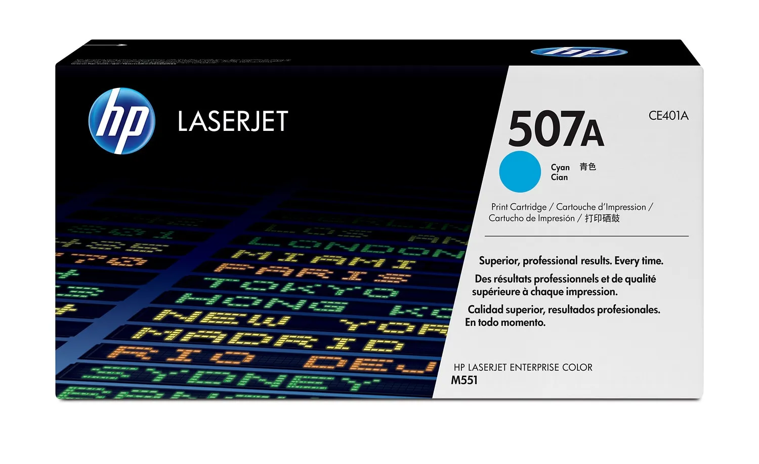 HP 507A Cyan Original LaserJet toner cartridge