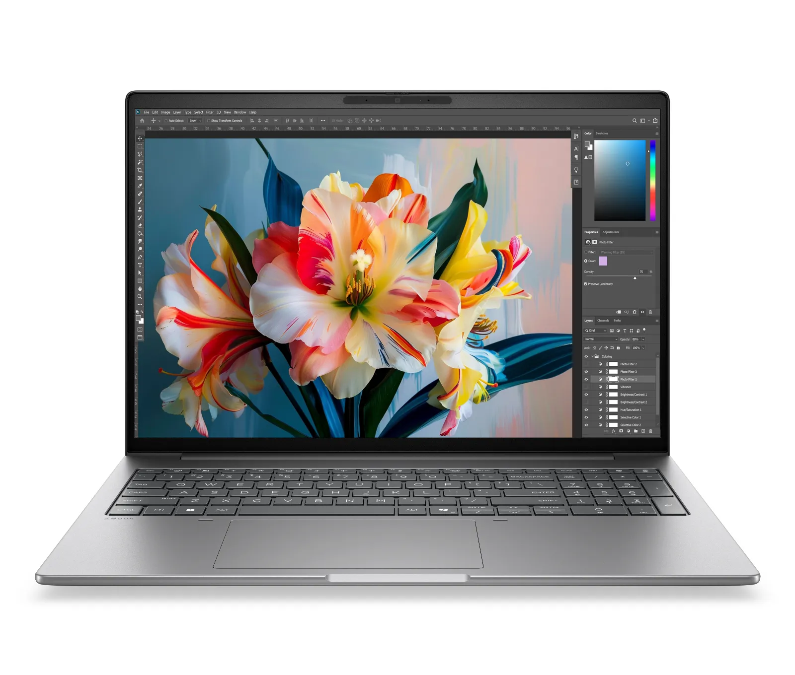 HP ZBook 8 G2i 16 inch Mobile Workstation PC, front view