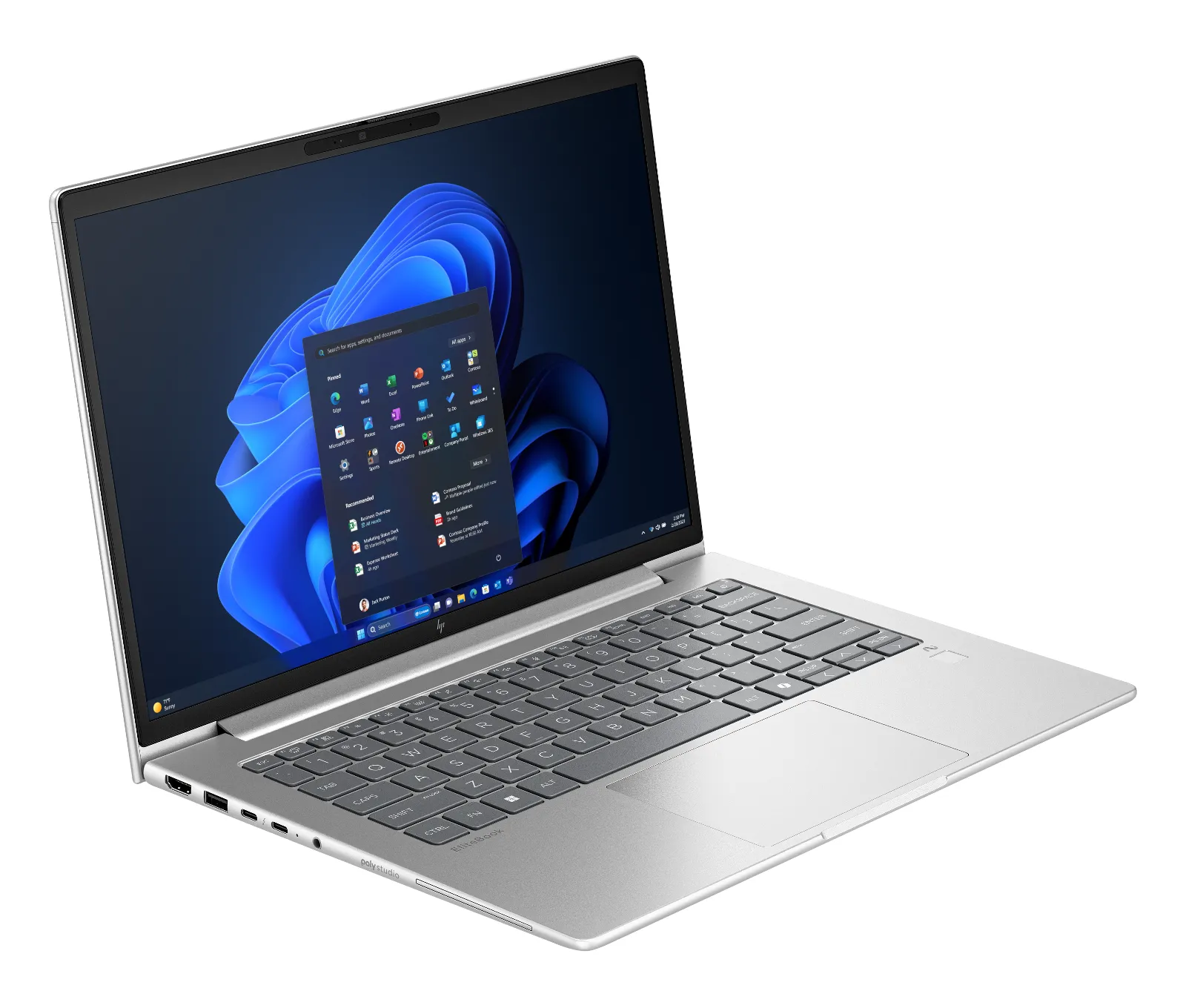 HP EliteBook 6 G1a 14 inch Notebook Next Gen AI PC, right side view
