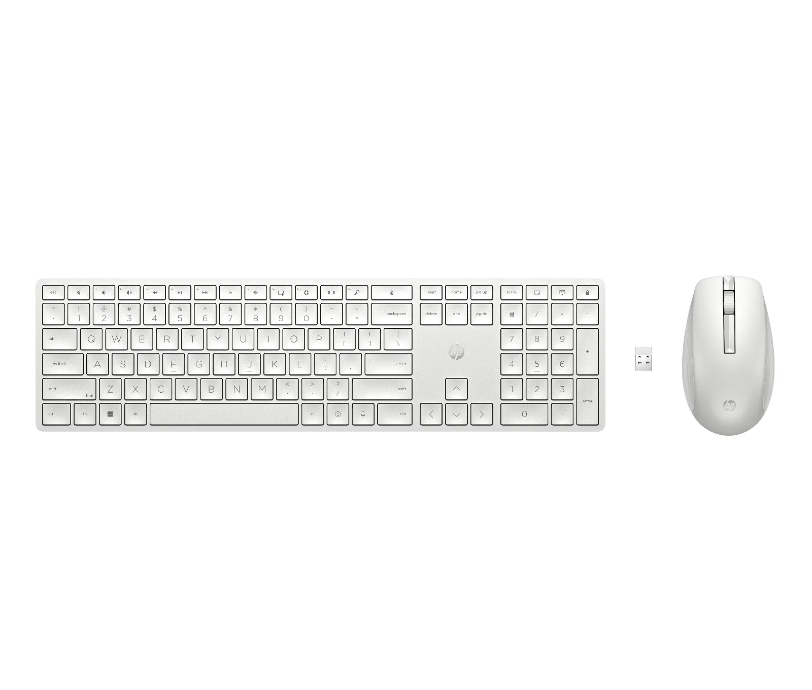 HP 650 Wireless and Mouse Combo White keyboard