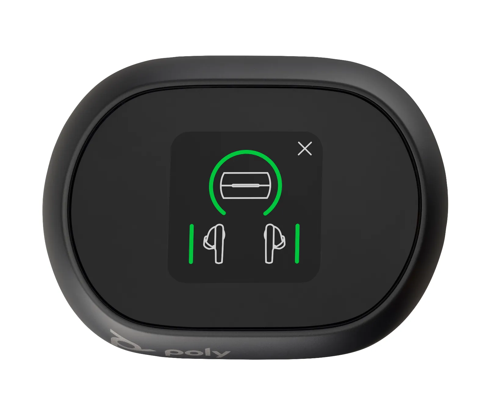 HP Poly Voyager Free 60+ UC M Carbon Black Earbuds +BT700 USB-C Adapter +Touchscreen Charge Case