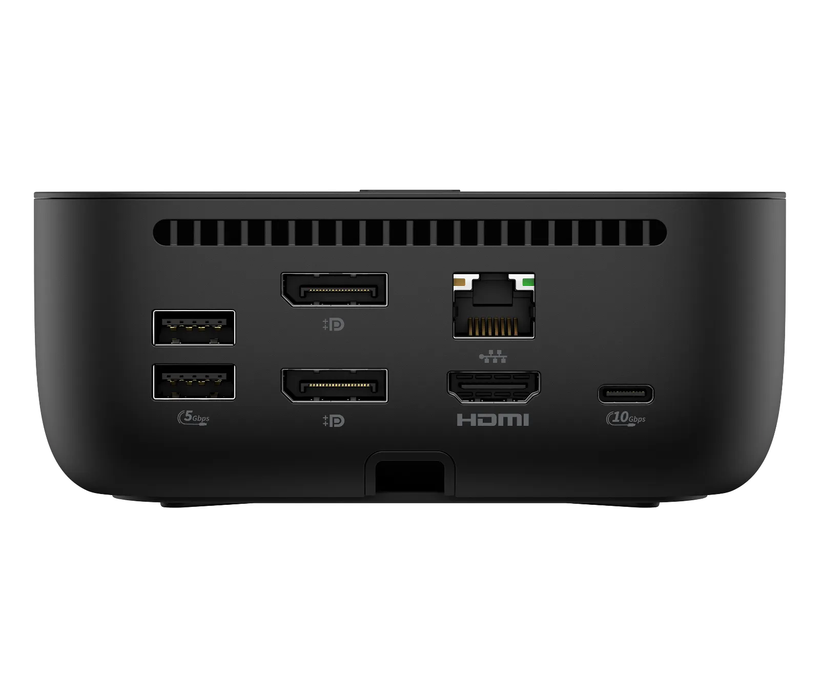 HP USB-C 100W G6 Dock, rear view