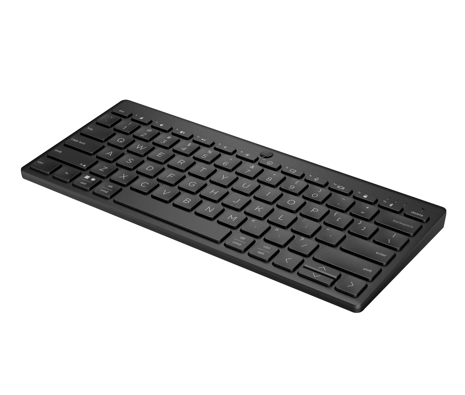 HP 350 Compact Multi-Device Bluetooth Keyboard, left side view