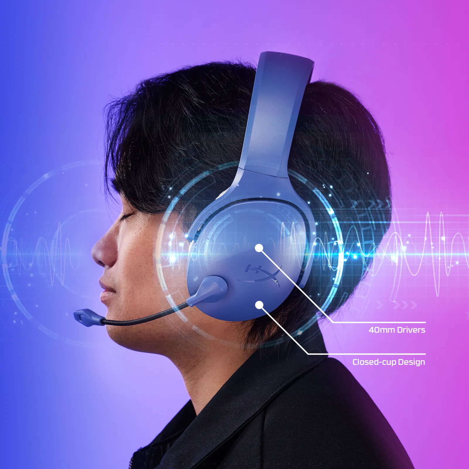 HyperX Cloud Jet Wireless Light Blue Gaming Headset