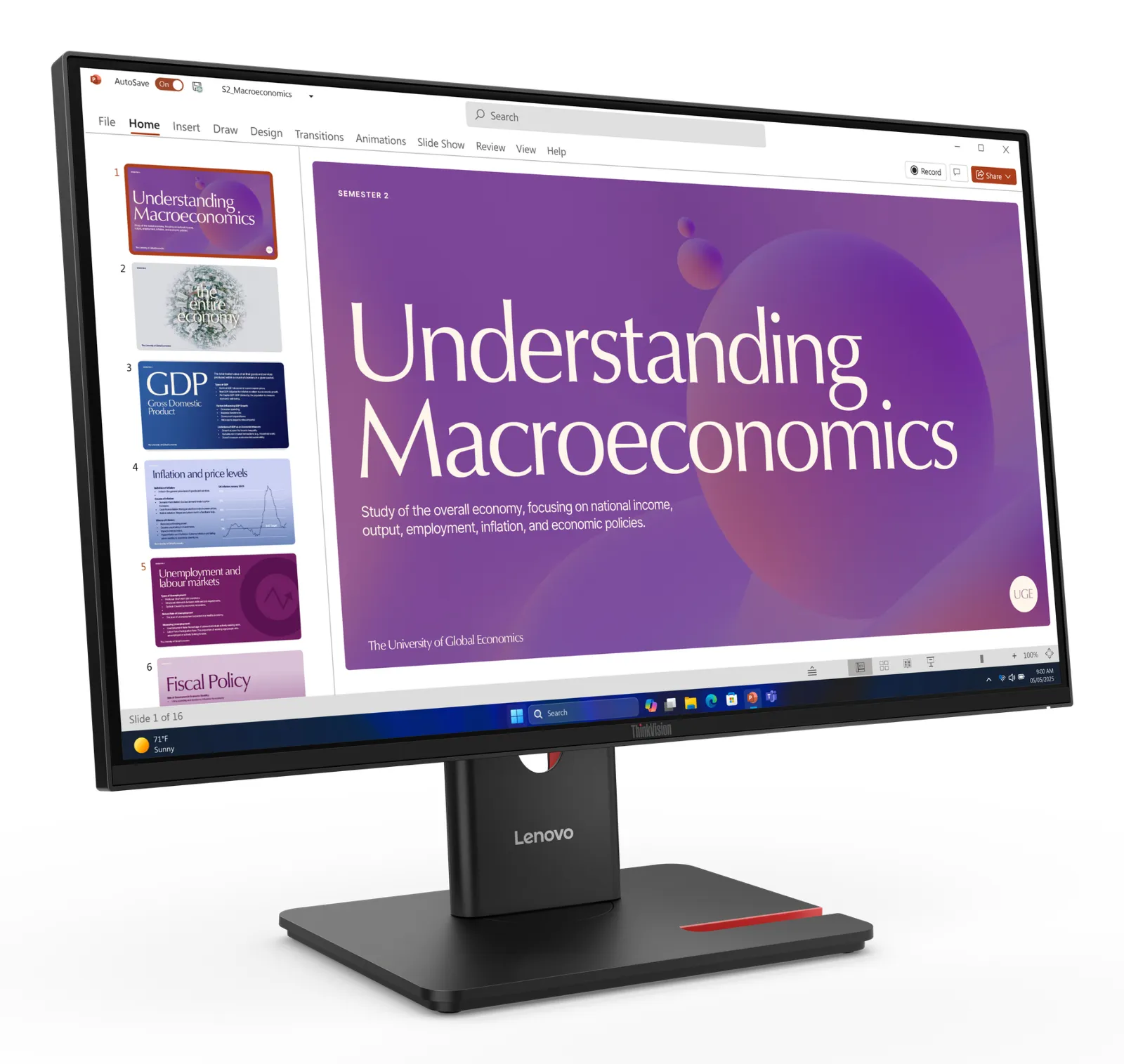 Lenovo ThinkVision T24D-40 computer monitor