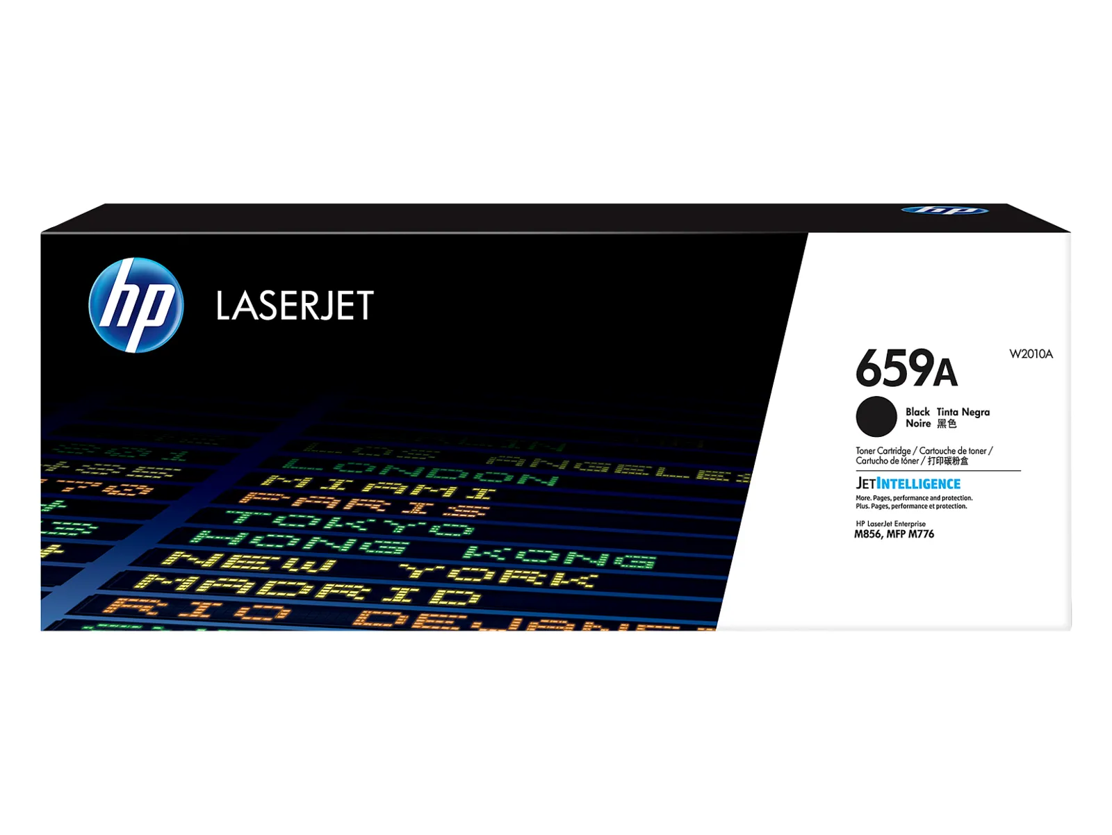 HP 659A Black Original LaserJet Toner Cartridge, front view