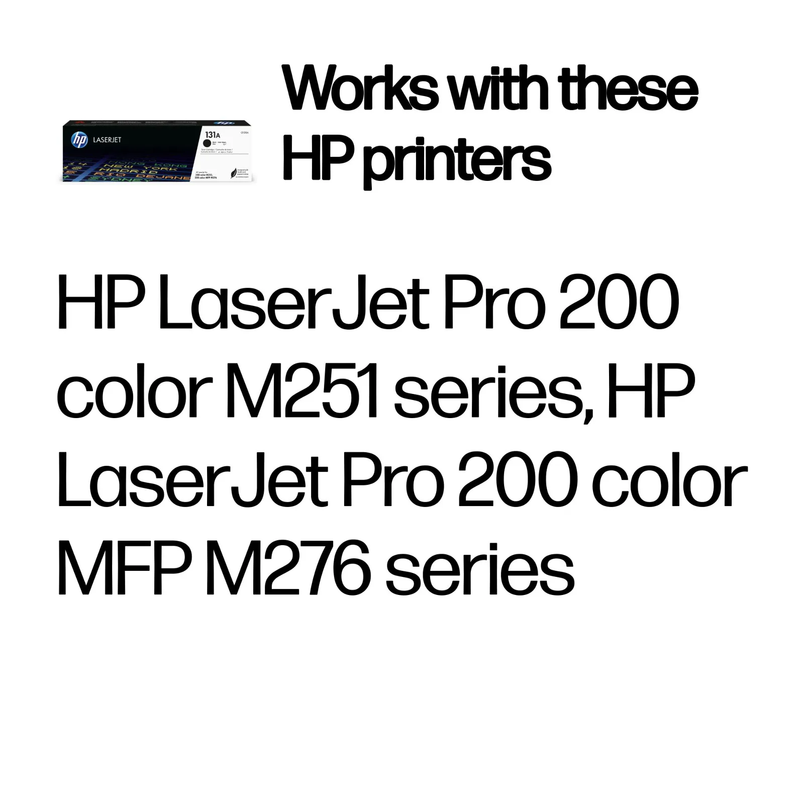 HP 131A Black Original LaserJet toner cartridge