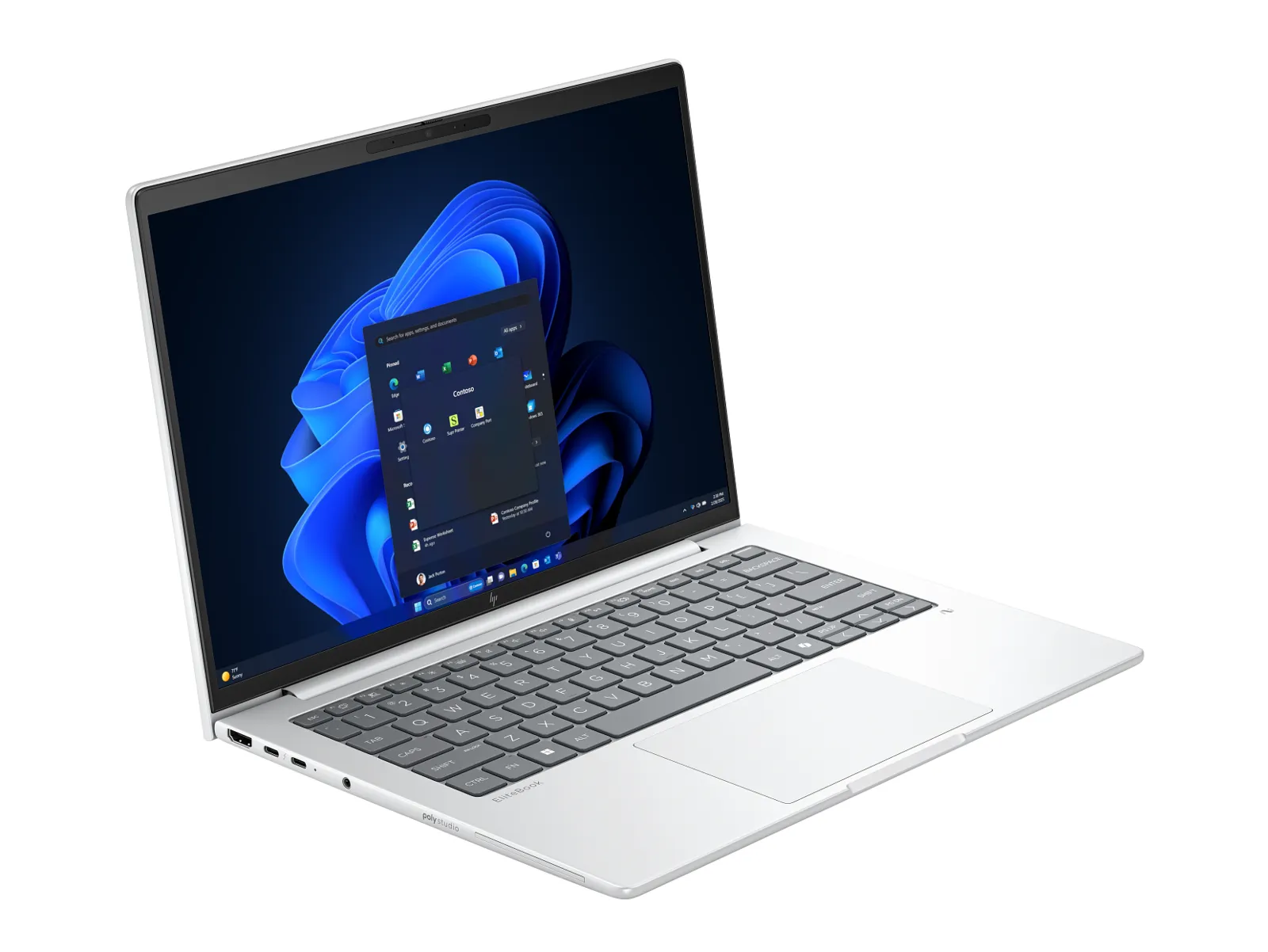 HP EliteBook 8 G1i 14 inch Notebook AI PC, rear view
