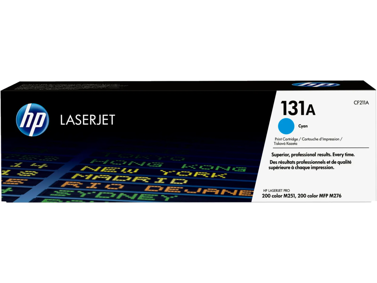 HP 131A Cyan Original LaserJet Toner Cartridge, front view